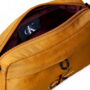 Bandolera para cámara de nailon con logotipo prominente