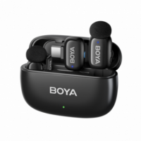 BOYA BY-WM3T2-U2 Mini 2 Micrófono Inalámbrico Doble Negro