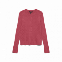 Chaquetas y Abrigos Cardigan VERO MODA Fantastic Holly Berry Medium Rose