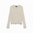 Jerséis y Sudaderas Cardigan VERO MODA Fantastic Birch Light Grey