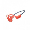 DOOGEE Auricular Conduccion Oseo Bonebeat Swim Inalambrico/Mp3 32Gb Para Natacion Rojo