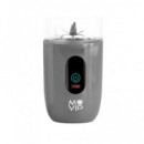 MUVIP Batidora de Vaso Portatil Recargable 120W 460ml Gris MV0542