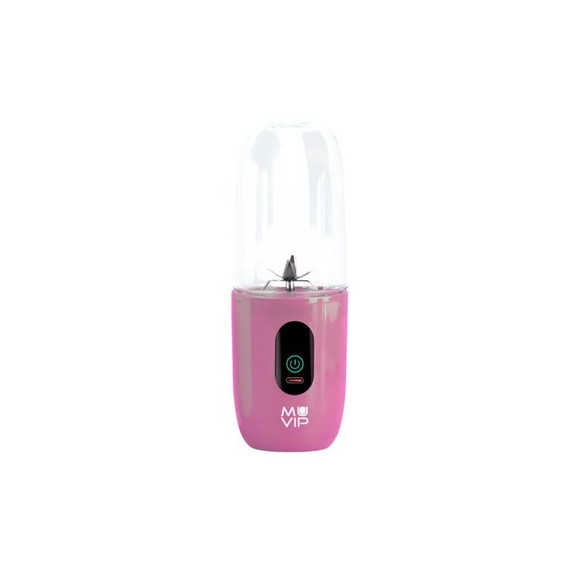 MUVIP Batidora de Vaso Portatil Recargable 120W 460ml Rosa MV0543
