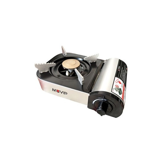 MUVIP Cocina de Gas Portatil 1 Fuego MV0576 Serie Small Uso Botella de Gas