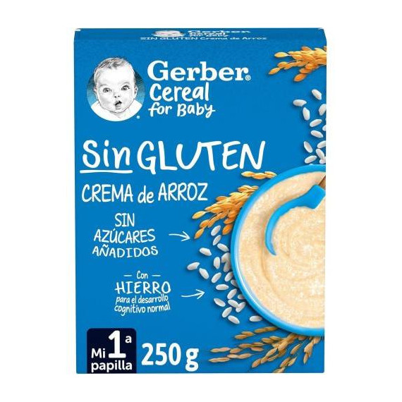 Gerber Crema de Arroz sin Gluten 250 G  NESTLE NUTRITION