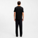 Camiseta de punto de algodón con ilustración de perro