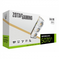 TARJETA GRAFICA ZOTAC GAMING GEFORCE RTX 5070 TI SOLID SFF OC BLANCO ED 16GB GDDR7