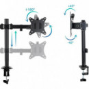 Soporte de Mesa Tv/monitor TOOQ 17-27 2 Brazos Black