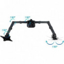 Soporte de Mesa Tv/monitor TOOQ 17-27 2 Brazos Black