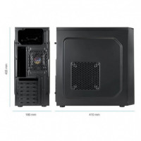 Caja Ordenador TOOQ ATX USB 3.0 Black ( sin Fuente )