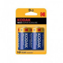 KODAK Pack de 2 Pilas Alkalinas LR20 1.5V