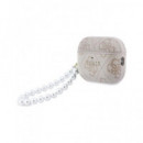 GUESS Funda Para Airpods Pro 3 Rosa Con Perlas