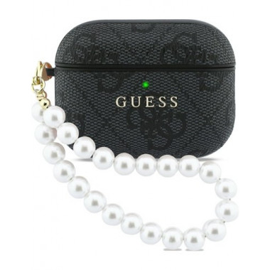 GUESS Funda Para Airpods Pro 3 Negro Con Perlas