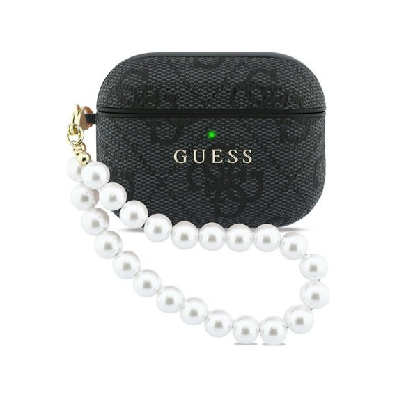 GUESS Funda Para Airpods Pro 3 Negro Con Perlas