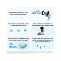 XIAOMI Auricular BLUETOOTH Redmi Buds 6 Lite Blanco