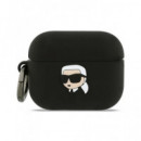 KARL LAGERFELD Funda Para Airpods Pro 3 Logo Karl Negro