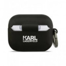 KARL LAGERFELD Funda Para Airpods Pro 3 Logo Karl Negro