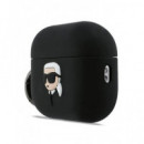 KARL LAGERFELD Funda Para Airpods Pro 3 Logo Karl Negro