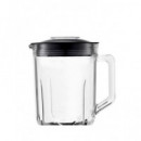 MUVIP Batidora de Vaso Cristal MV0652 1800W 1.8L Con Pica Hielo Acero Inoxidable