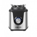 MUVIP Batidora de Vaso Cristal MV0652 1800W 1.8L Con Pica Hielo Acero Inoxidable