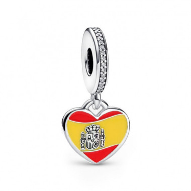 PANDORA Charm Colgante Bandera de Espa&ntilde;a Charm 792017CZ_E019