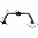 Soporte de Mesa Dual TOOQ para Monitor/tv 17-27" Negro