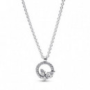Pandora Collar Círculo & Herbario Brillante 392620C01