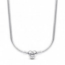 PANDORA Collar PANDORA Moments con Cierre de Corazón 393091C00