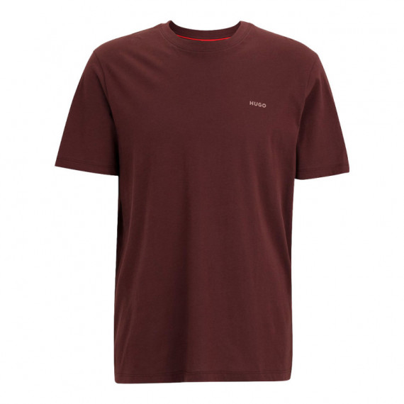 Camiseta de Punto de Algodón con Logo Estampado  HUGO BOSS