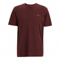 Camiseta de Punto de Algodón con Logo Estampado  HUGO BOSS