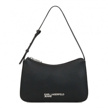 BOLSO DE HOMBRO CON EL LOGOTIPO MET&Aacute;LICO DE