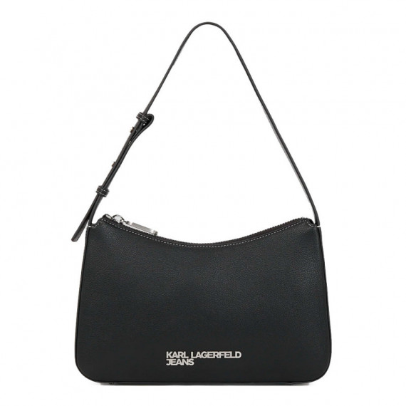 BOLSO DE HOMBRO CON EL LOGOTIPO METÁLICO DE