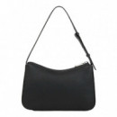 BOLSO DE HOMBRO CON EL LOGOTIPO METÁLICO DE