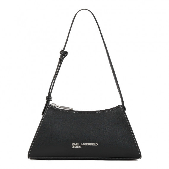 BOLSO DE HOMBRO PEQUEÑO CON EL LOGOTIPO METÁLICO