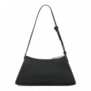 BOLSO DE HOMBRO PEQUEÑO CON EL LOGOTIPO METÁLICO