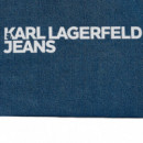 BOLSO SHOPPER DE TEJIDO VAQUERO CON LOGOTIPO