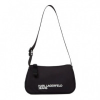 Bolso de hombro de nailon con logotipo