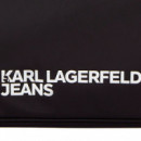 Bolso de hombro de nailon con logotipo