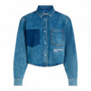 Camisa de vaquero de diseño cuadrado