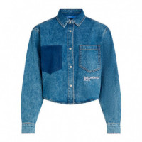 Camisa de vaquero de diseño cuadrado