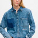 Camisa de vaquero de diseño cuadrado