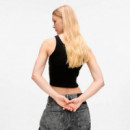 Camiseta de punto sin mangas