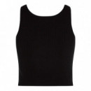 Camiseta de punto sin mangas