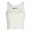 Camiseta de punto sin mangas