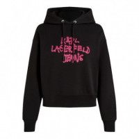 Sudadera con capucha y decorada con grafiti