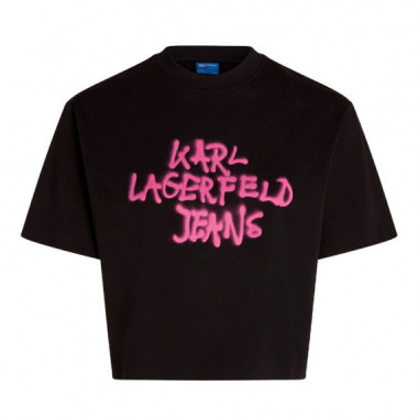 Camiseta corta con grafiti