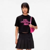 Camiseta corta con grafiti