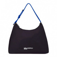 Bolso de hombro  grande con cordón