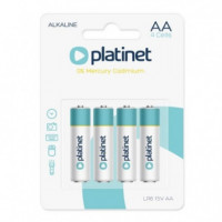PLATINET Alkaline Pro Pila Alcalina Aa LR6 BLISTER*4
