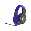 Auriculares y Micrófono Gaming Sparco Wireless RGB Negros/Azules (SPWHEADPHONEPRO)